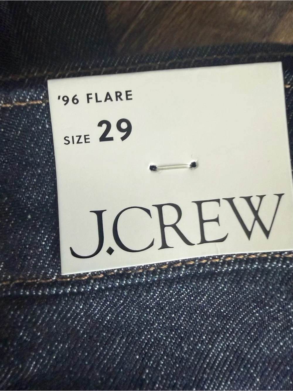 J. Crew Dark Blue Denim Flare Jeans - Picture 3 of 6